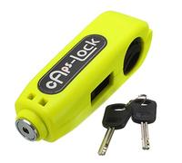 Cisixin Motorcycle Scooter Bike Handlebar Throttle Grip Anti-Theft Safety Lock With 2 Keys (Light Green)