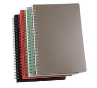 CISMARK 4 Pack Lined Spiral Journal Notebook for Women & Men, 8.3" x 5.9",80 Sheets/160 Pages College Ruled Notebook, A5 Plastic Hardcover Notebook for Office,School,Home