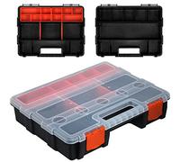 Cisolen Tool Organiser Sortmaster Assortment Box 22 compartments Storage Box for Screws Nuts Tools Small Parts Sorting Box