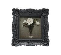 CISOO 4 x 4 inch Vintage Small Picture Frame, Antique Ornate Black Square Photo Frame, Table Top and Wall Decoration, Decorative Floral Design, Retro Home Decor,