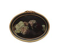 CISOO Vintage Oval Photo Frame 5x7 Photo Frame Wall Decor Home Decor Black Gold