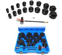 CISSIYOG 19PC Turbo System Leakage Tester, Turbosystem-Dichtheitsprüfer-Set | Pressure Range, Intercooler Pressure Test Kit, Pressure Tester For Compressor Systems