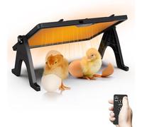 CISSIYOG Brooder Heater for Chicks, 180W Chick Brooder Heating Plate With Double-Sided Heating 30°C to 75°C, 360° Adjustable Angle for 15-25 Baby Chick & Duckling