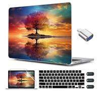 CISSOOK Compatible with MacBook Air 13.6 inch Case 2026 2025 2024 2023 2022 Release A3449 A3240 A3113 A2681, Protective Hard Shell Case Cover for MacBook Air 13 inch M2 M3 M4 M5, Tree Landscape
