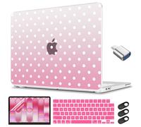 CISSOOK Compatible with MacBook Neo 13 inch Case 2026 Polka Dot