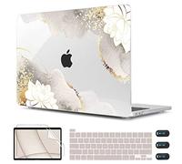 CISSOOK Compatible with MacBook Pro 13 inch Case 2020-2025 Model M1 & M2 A2338 A2251 A2289, Floral Hard Shell Case & Keyboard Cover for MacBook Pro 13 with Touch Bar, Charming Painting