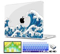 CISSOOK for MacBook Neo 13 inch Case 2026 Model A3404 Great Wave | 5in1 Set Hard Shell Case, A18 Pro Chip, Keyboard Cover, Screen Protector, Scratch Resistant, Ultra-Thin, for Office & Travel