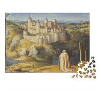 Cistercian Monks, CastlePuzzles 1000 Pieces for Adults for Adults 1000 Piece Puzzle Educational Challenge Games Home DecoratioMedieval Painting