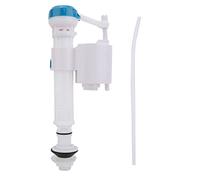 Cistern Fill Valve - Adjustable Bottom Entry Toilet Valve With Dual Flush Syphon G1/2, 4 Points Plastic Pipe Water Inlet