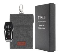 CISUI Faraday Bag for Car Keys, 4-Layer Key Fob Signal Blocker Pouch (Grey)