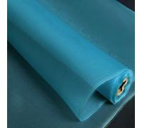 CISULI 100% Pure Silk Organza Gauze Fabric,6 Momme,Width 140cm,Material for Puff Sleeve/Wedding Dress Veil (XY41)