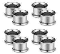 Cisyozi 0G Silver Gauges Tunnels Plugs Earrings for Ear 0 Gauge 316L Surgical Stainless Steel Hollow Tunnel Plug for Ear Double Flare Screw Gauges Size 8mm Piercing Stretching Kit Women Men 5/16 inch