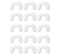 Cisyozi 2G Plastic Septum Retainer Stretching Kit 2 Gauge Silicone Acrylic Rubber U Shape White Septum Nose Ring Pincher Taper Piercing Jewelry Retainer Surgery Work Sport Women Men