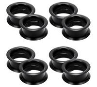 Cisyozi 34mm Black Silicone Gauges Tunnels Plugs Earrings for Ear Thin Plastic Flexible Rubber Ear Gauges Tunnel Stretching Kit Large Plug Gauges Retainer Piercing Jewelry Women Men 1 5/16 inch