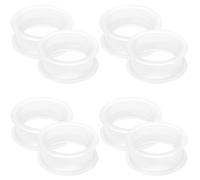 Cisyozi 34mm Clear Silicone Gauges Tunnels Plugs Earrings for Ear Thin Plastic Flexible Rubber Ear Gauges Tunnel Stretching Kit Large Plug Gauges Retainer Piercing Jewelry Women Men 1 5/16 inch
