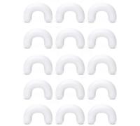 Cisyozi 4G Plastic Septum Retainer Stretching Kit 4 Gauge Silicone Acrylic Rubber U Shape White Septum Nose Ring Pincher Taper Piercing Jewelry Retainer Surgery Work Sport Women Men