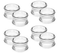 Cisyozi 6G-50mm Acrylic Gauges for Ear Double Flared Saddle Lightweight Ear Gauges Tunnels Plugs Stretcher Expander Piercing Body Jewelry for Women Men Black Clear, 44mm = 1 3/4 inch, Acrylic, acrylic