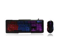 CiT Avenger Illuminated USB Keyboard and Mouse (Black)