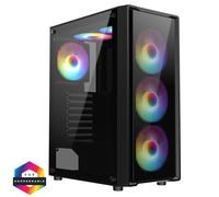 CiT Blade Black Mid Tower Tempered Glass PC Gaming Case