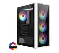 CiT Blade White Mid Tower Tempered Glass PC Gaming Case