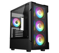 CiT Bolt Black Micro-ATX Gaming Case with 4 x 120mm ARGB Infinity Fans + 30pc Tint Tempered Glass CiT Bolt Black Micro-ATX Gaming Case with 4 x 120mm ARGB Infinity Fans + 30pc Tint Tempered Glass