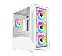 CiT Bolt Tempered Glass White MicroATX Gaming Case