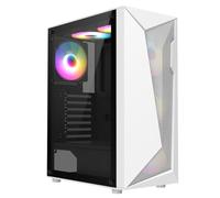 CiT Carisma White Mid Tower Tempered Glass PC Gaming Case