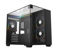 CIT Eclipse Black MicroATX PC Case with 3x Eclipse Infinity ARGB Fans