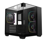 CIT Eclipse Mini Black MicroATX PC Case with 3x ARGB Fans