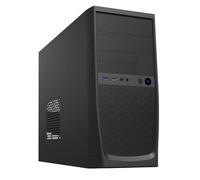 CiT Elite Office PC Case Micro ATX, Mesh Computer Case with 500W PSU, Black | Ready-to-build micro atx tower with a mesh airflow front and pre-installed 500W power supply, a matx case for office builds