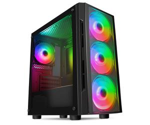 CiT Flash Mid Tower Gaming Case - Black