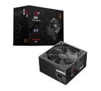 CiT FX Pro Performance 850W PSU - ATX 3.1 & PCIe 5.1 Power Supply with 12V-2x6 Connector - Active PFC - Japanese TK Capacitors - 140mm Silent Fan - 80 Plus Bronze Certified | Black