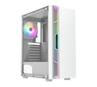 CiT Galaxy Mid-Tower Windowed White PC Gaming Case