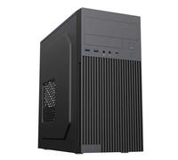 CiT Mentor Micro-ATX Case - USB-C - Black - 80mm Rear Fan, Professional Office Design