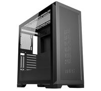 CiT Pro Creator XE Mid-Tower High-Airflow E-ATX PC Gaming Case With 1 x USB3.0 & 2 x USB2.0 Mesh Front Panel With Tempered Glass Side Panel and 3 x Dust Filters | Black No Fans