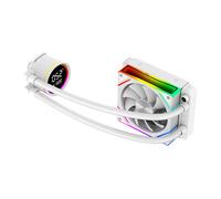 CiT Pro Glacier 120mm Intel / AMD White CPU Liquid Cooler With Display