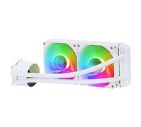 CiT Pro Glacier 240mm AIO CPU Liquid Cooler - 240mm Radiator - 250W TPD - 2×120mm ARGB PWM Fans - Infinity ARGB Pump Cap - AM5, AM4 - LGA 115X, 17XX, 1366, 2011, 1200 Compatible | White