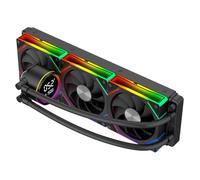 CIT Pro Glacier 360mm Black ARGB Watercooler with Temperature Display