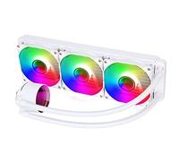CiT Pro Glacier 360mm AIO CPU Liquid Cooler - 360mm Radiator - 300W TPD - 3×120mm ARGB PWM Fans - Infinity ARGB Pump Cap - AM5, AM4 - LGA 115X, 17XX, 1366, 2011, 1200 Compatible | White