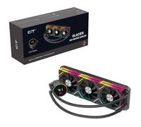 CIT Pro Glacier 360mm Black ARGB Watercooler with Temperature Display