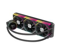 CIT Pro Glacier 360mm Black ARGB Watercooler with Temperature Display