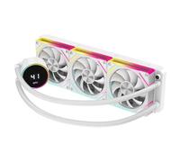 CiT Pro Glacier 360mm AIO CPU Liquid Cooler - 360mm Radiator - 3×120mm ARGB PWM Infinity Fans - Live LCD CPU Temperature Display - AM5, AM4 - LGA 1851, 1700, 1200/115X, 20XX Compatible | White