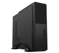 CiT S014C Black Slim Micro ATX/ITX Desktop Case with 300W Power Supply, USB 2.0, USB 3.0 Type-A & Type-C Ports