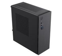 CiT S4i Mini-ITX PC Case with 300W Power Supply - VESA Mountable - 80mm Fan Pre-Installed - USB-C, 1 x USB 3.0, 1 x USB 2.0 - Compact SFF Business Workstation Case | Black
