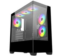 CiT Sense Mid Tower ATX Gaming PC Case - Black
