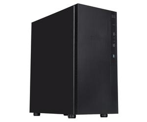 CIT Silent ES Mid ATX Gaming PC Case 2x 120mm PWM Fans Low Noise Tower Black