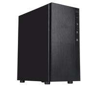 CiT Silent Office PC Case ATX Mid Tower, Computer Case with 2 Fans, Black | Quiet atx mid tower with 2 PWM fans and four sound-dampening panels, a low-noise computer case for home and office work