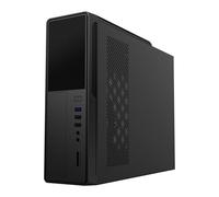 CiT SO14B, Black, Slim micro-ATX Case with 3-in-1 Card Reader, 80mm Fan, USB3.0,