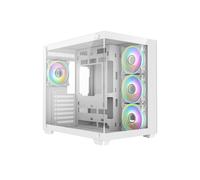 CiT Vision ARGB Tempered Glass Mid Tower ATX Gaming PC Case - White