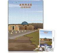 Citadel Amman Jordan Art Jigsaw Puzzle 1000 Educational Fun Learning Activity Game Perfect Thoughtful Gift for Any Occasion Size 50x75cm